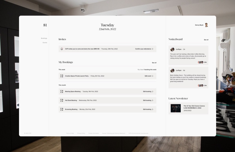 Hot-desk and event booking for members, from service blueprint to build.